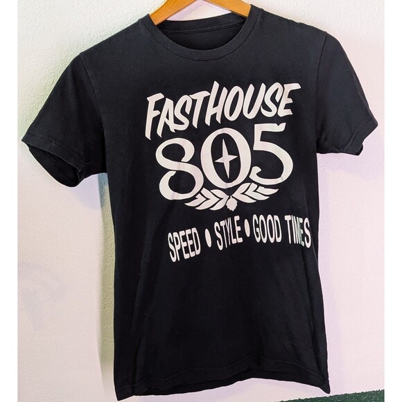 Fasthouse 805 Atmosphere T-Shirts Black Size S Small (409) - Picture 1 of 2